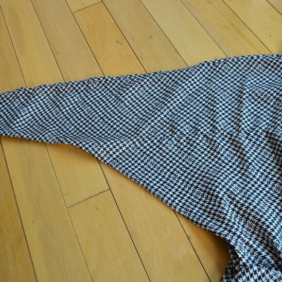 Joie Black & White Houndstooth ANASTASIA Dress Size 6 - Picture 4 of 13